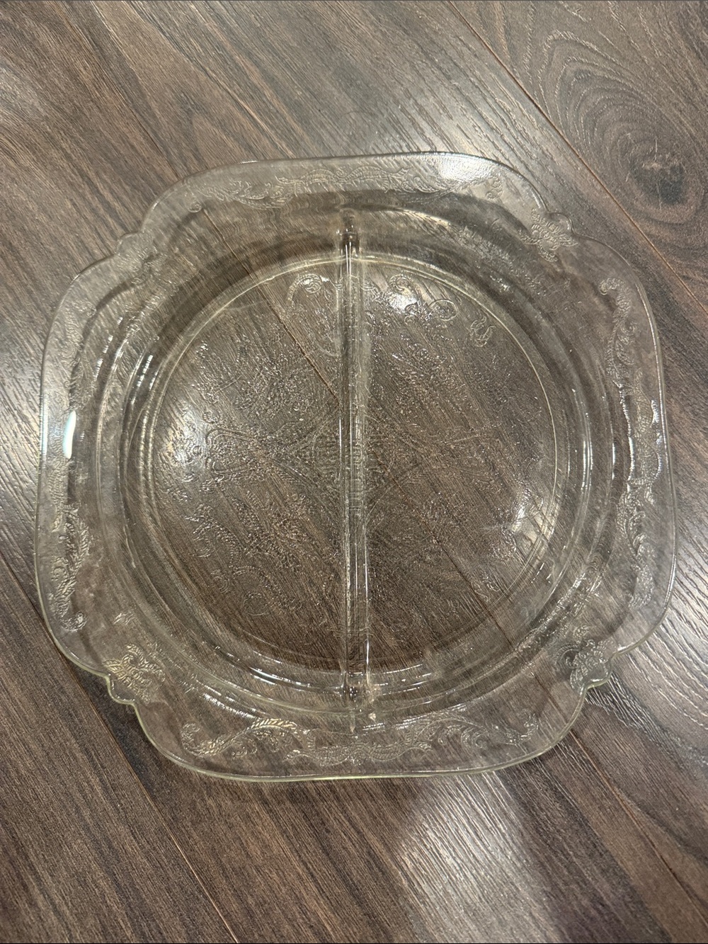 Indiana glass co divided relish dish 8:3